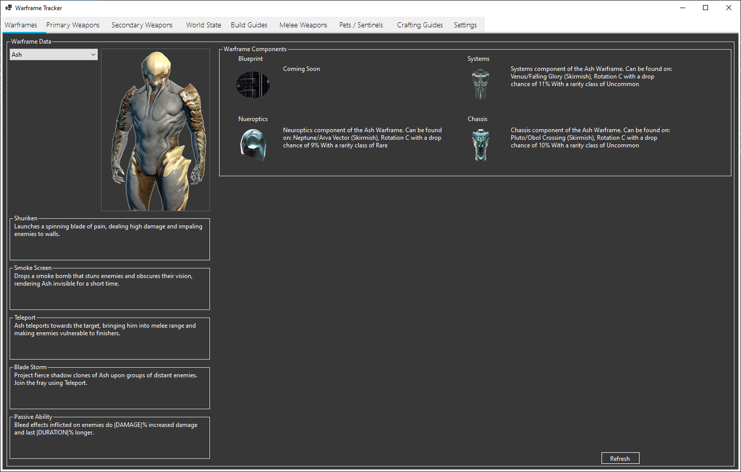 Warframe App Preview